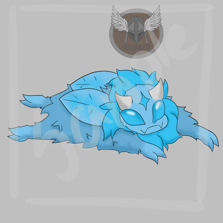 Designed Starlet representing OmegaLofi, current visible stream companion for Azura_Morose.